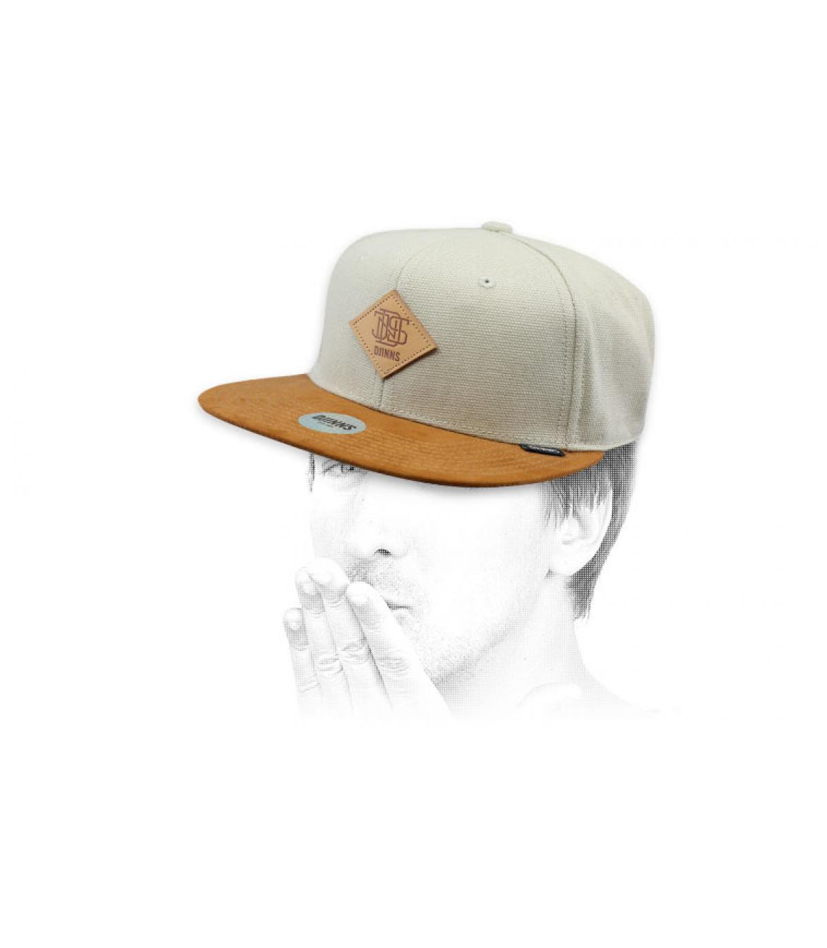 snapback gris beige Light Canvas shift